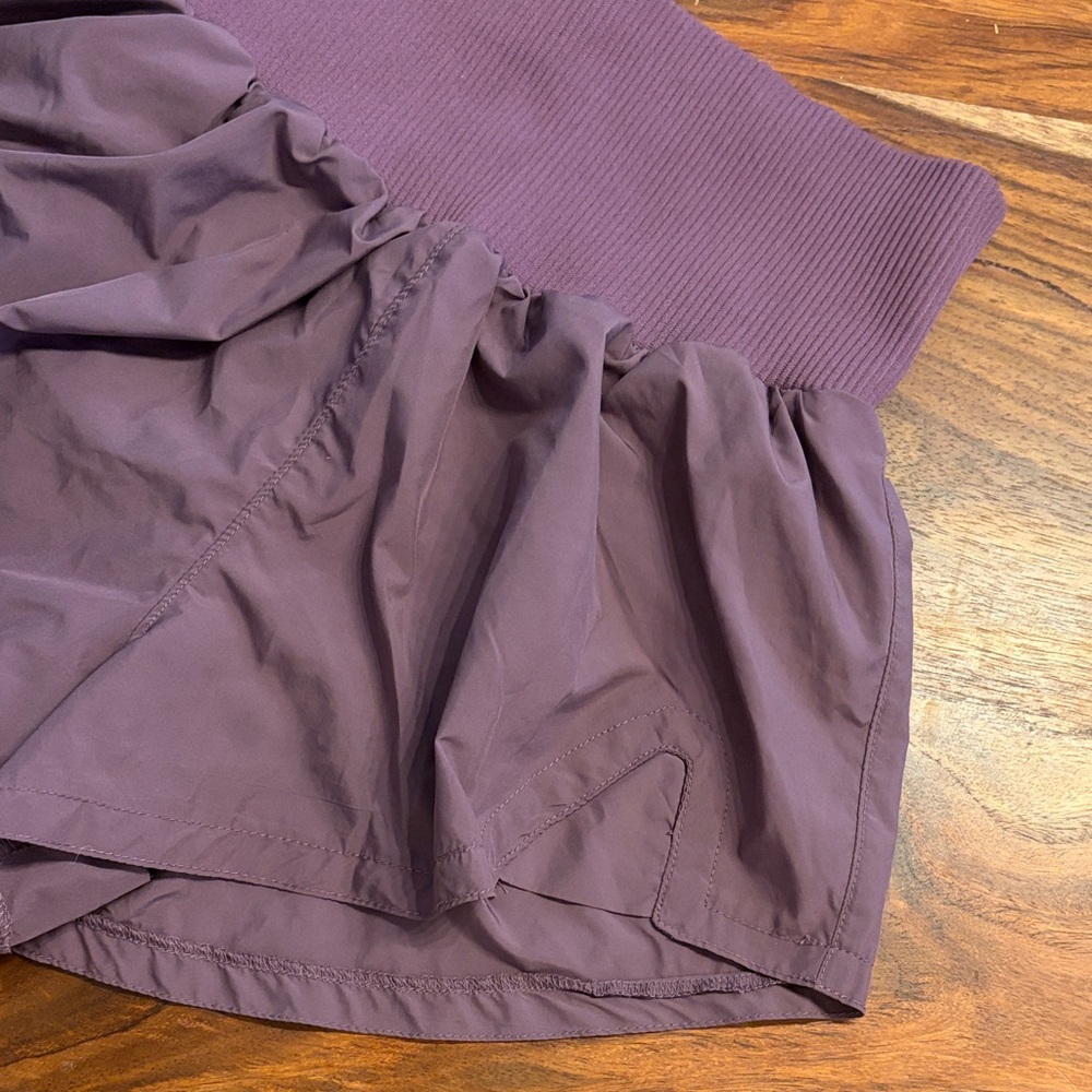 FREE PEOPLE FP MOVEMENT Carpe Diem High-Waist Purple Active Shorts Size XS - Picture 2 of 9